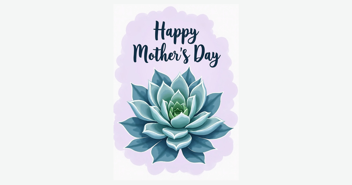Jade Heart Mothers Day Card | Clever Studio Art