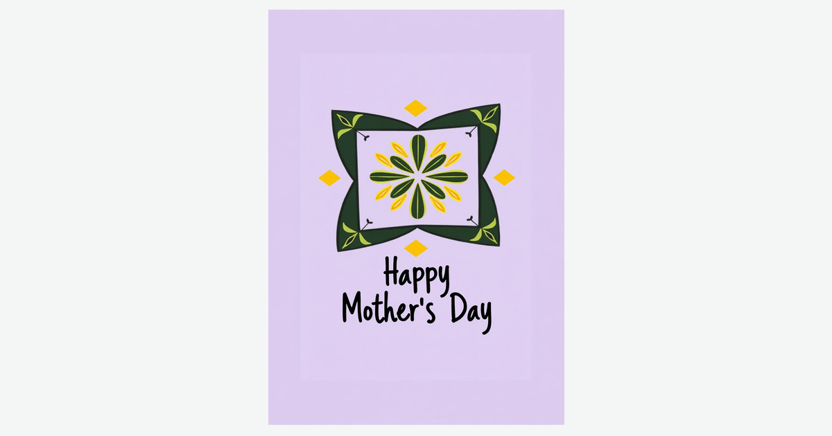 Lavender Mothers Day Blossom Card | Clever Studio Art