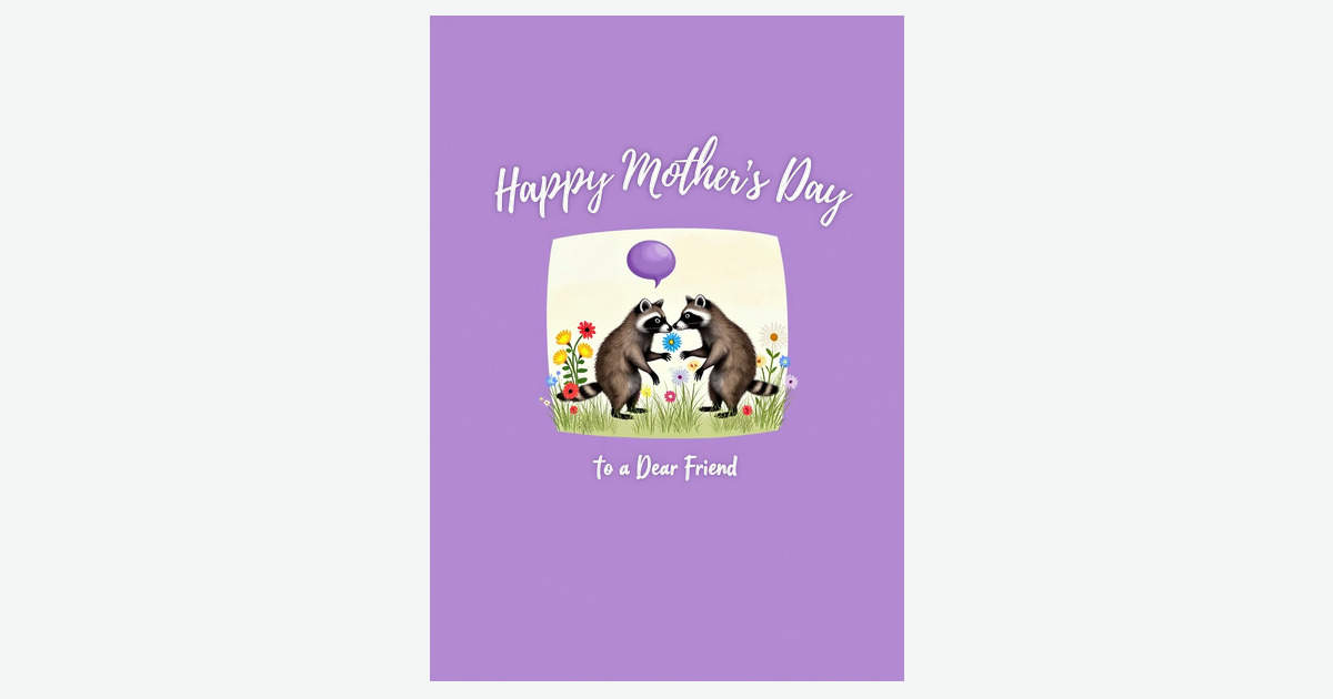 Lavender Mothers Day Scene Card | Clever Studio Art