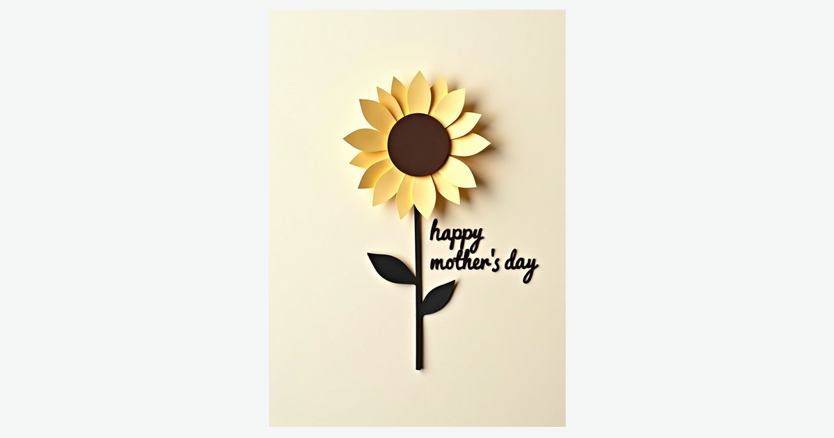 Layered Petals Mothers Day Card | Clever Studio Art