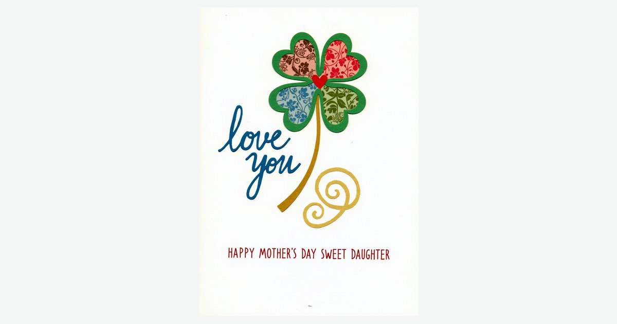 Love You Mothers Day Heart Card | Clever Studio Art
