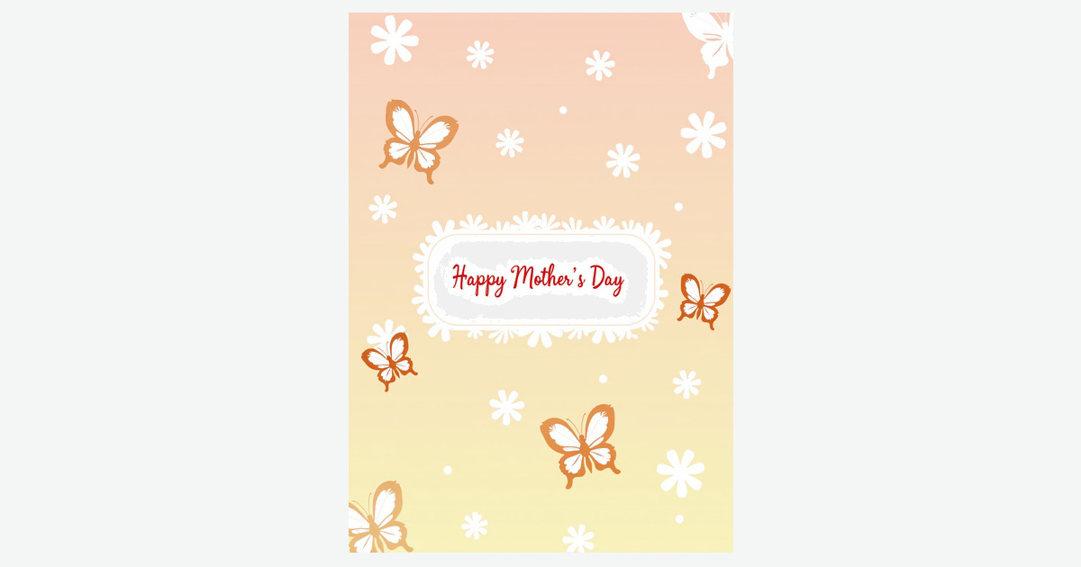 Lovely Mothers Day Design Card | Clever Studio Art