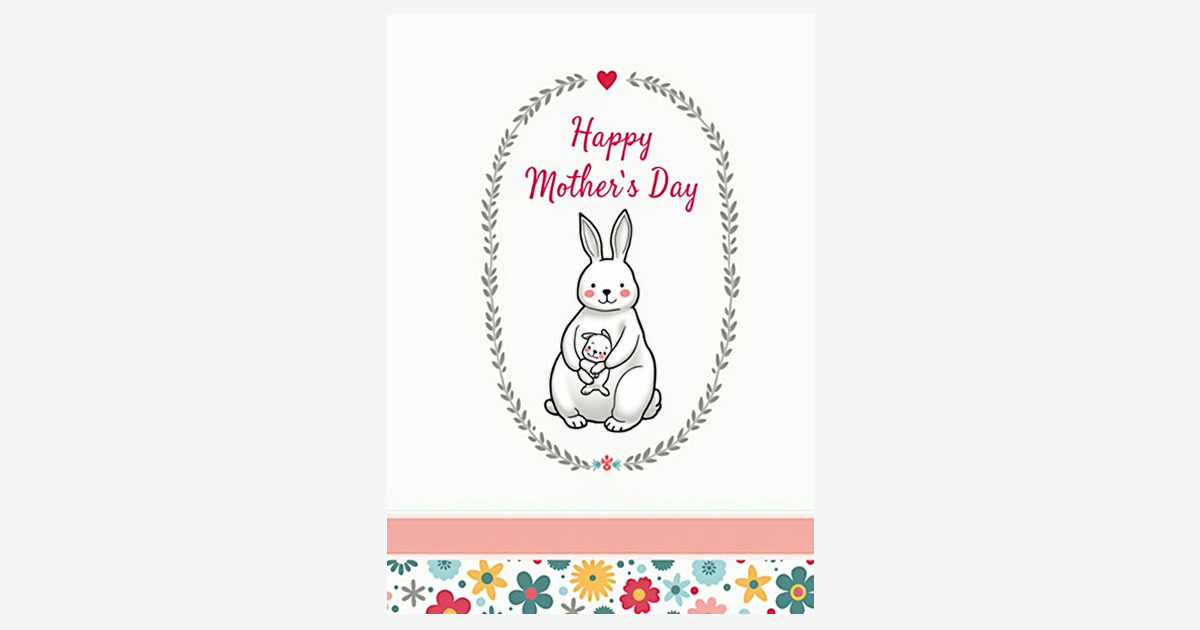 Loving Illustration Mothers Day Card | Clever Studio Art