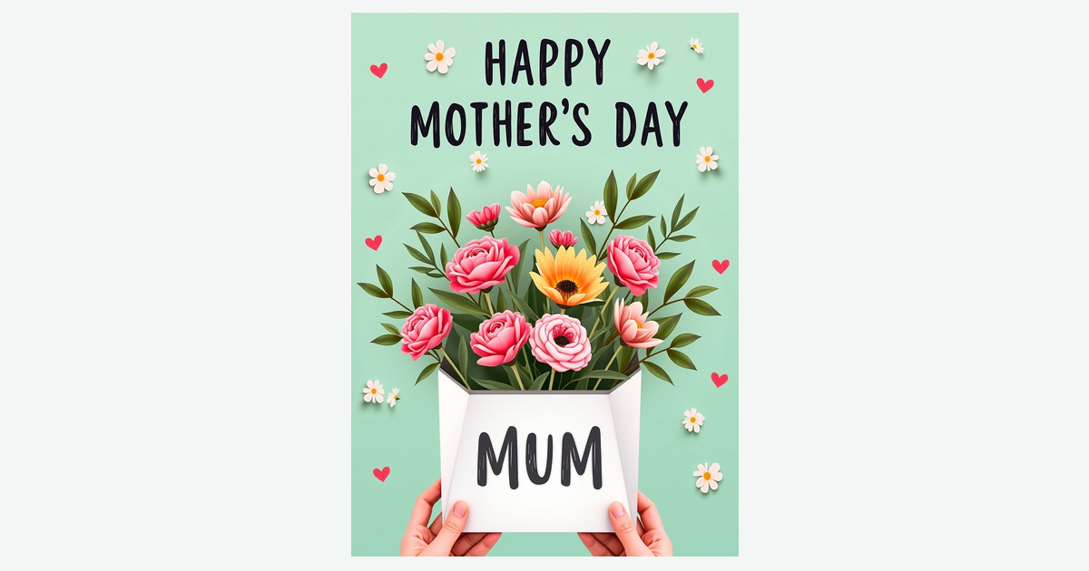 Loving Mothers Day Hands Card | Clever Studio Art
