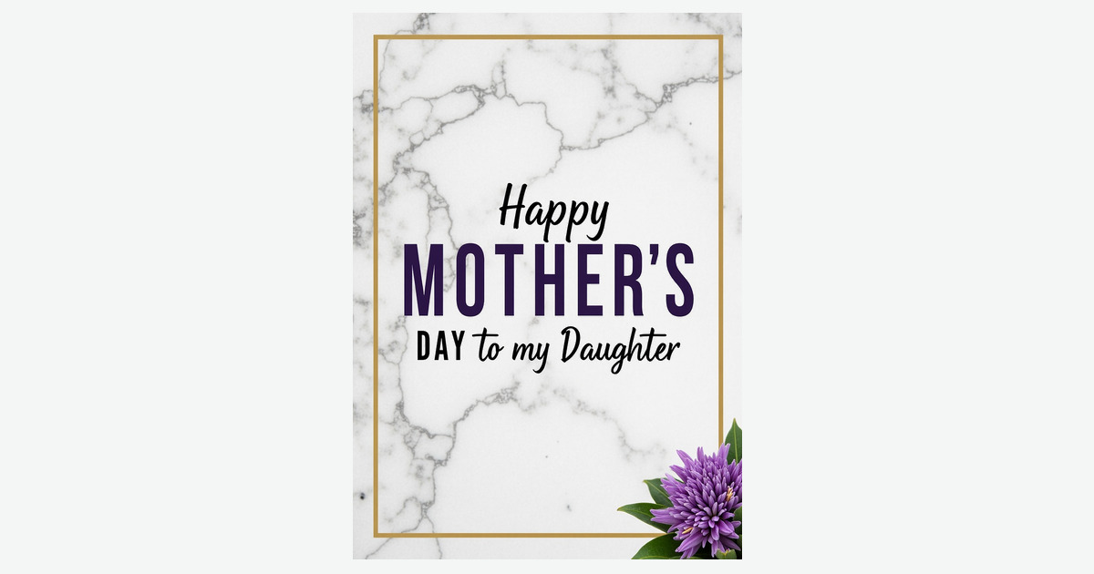 Lustrous Gold Mothers Day Card | Clever Studio Art