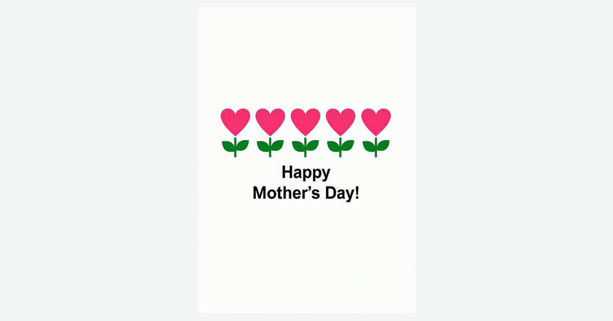 Magenta Blooms Mothers Day Card | Clever Studio Art