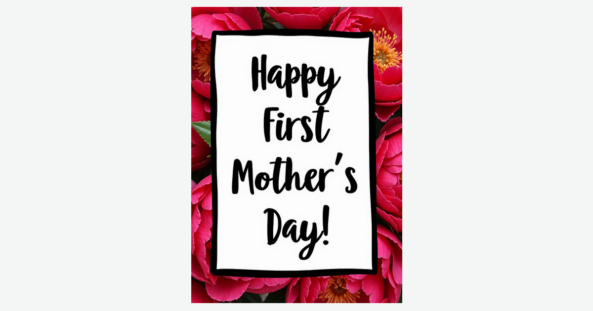 Magenta Floral Mothers Day Card | Clever Studio Art