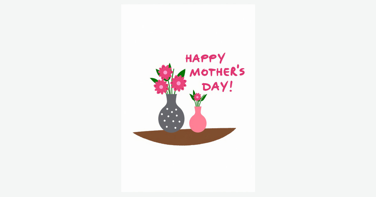 Magenta Hues Mothers Day Card | Clever Studio Art