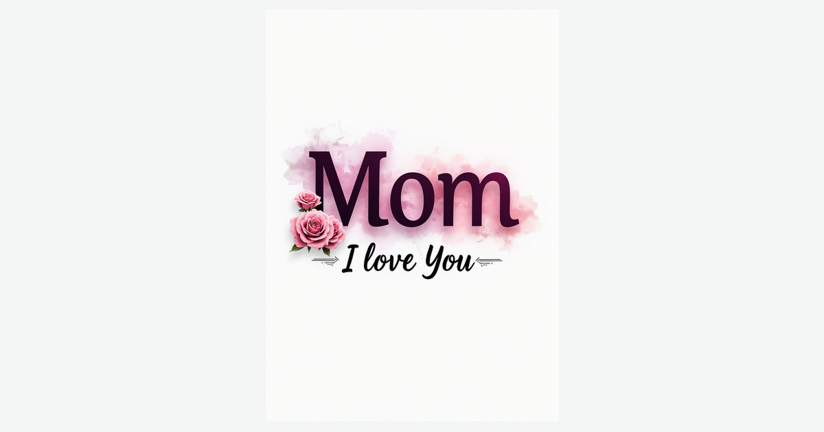 Magenta Love You Mothers Day Card | Clever Studio Art