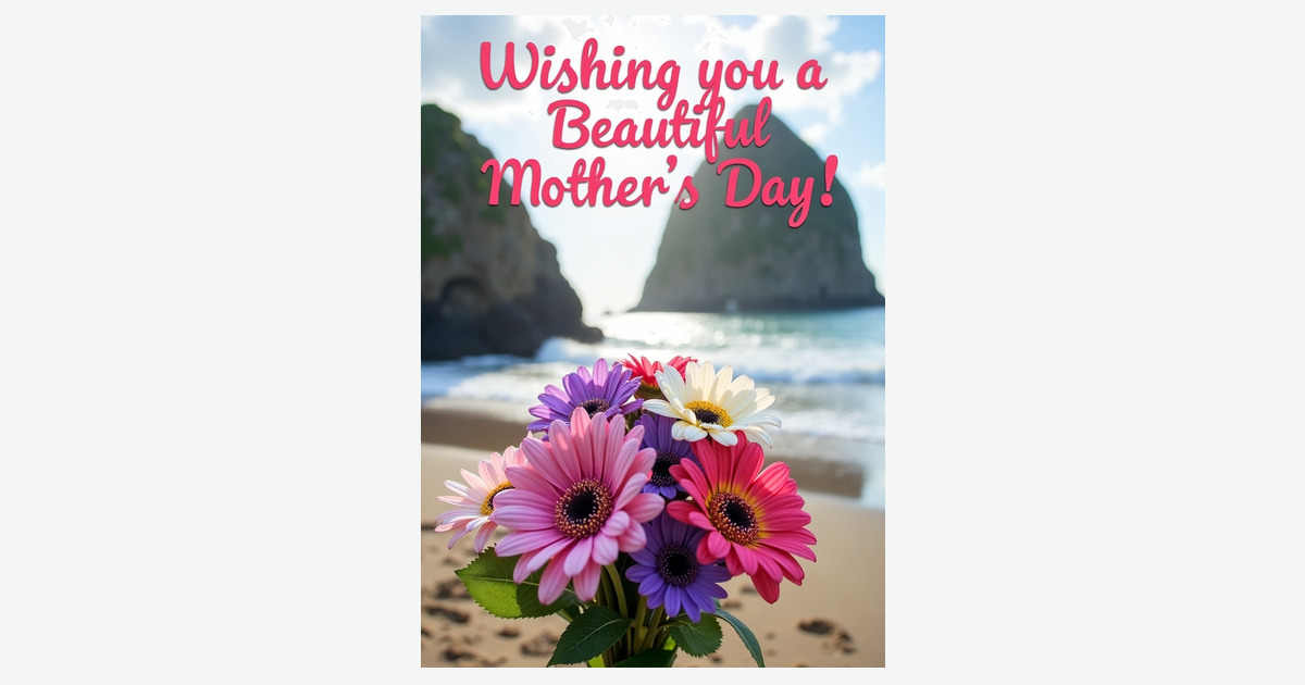 Magenta Mothers Day Bloom Card | Clever Studio Art
