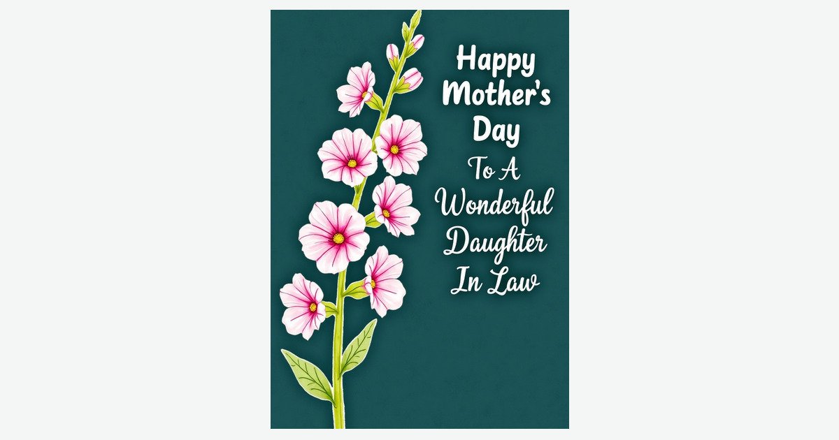 Magenta Mothers Day Daughter In Law Card | Clever Studio Art
