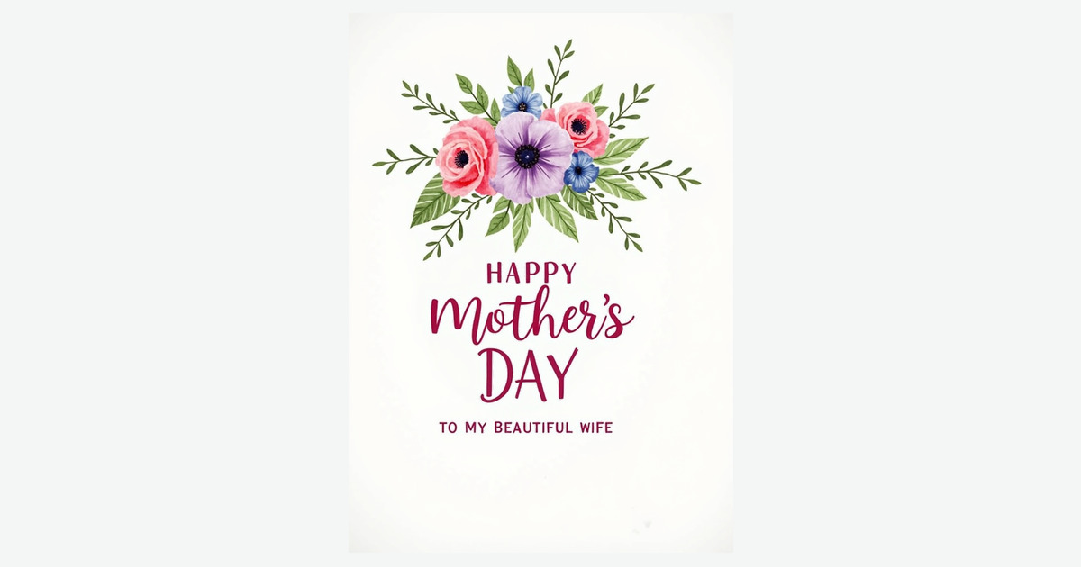 Magenta Mothers Day Script Love Card | Clever Studio Art