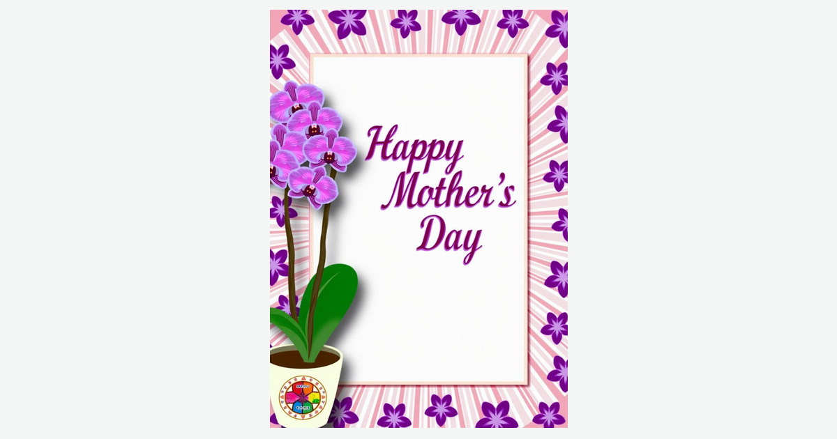 Magenta Script Mothers Day Card | Clever Studio Art