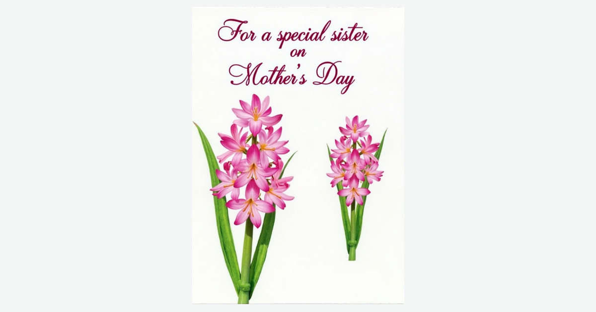 Magenta Sister Mothers Day Card | Clever Studio Art