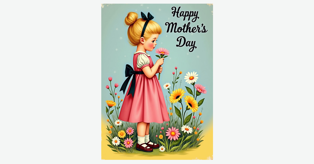 Mothers Day Blossom Child Card | Clever Studio Art