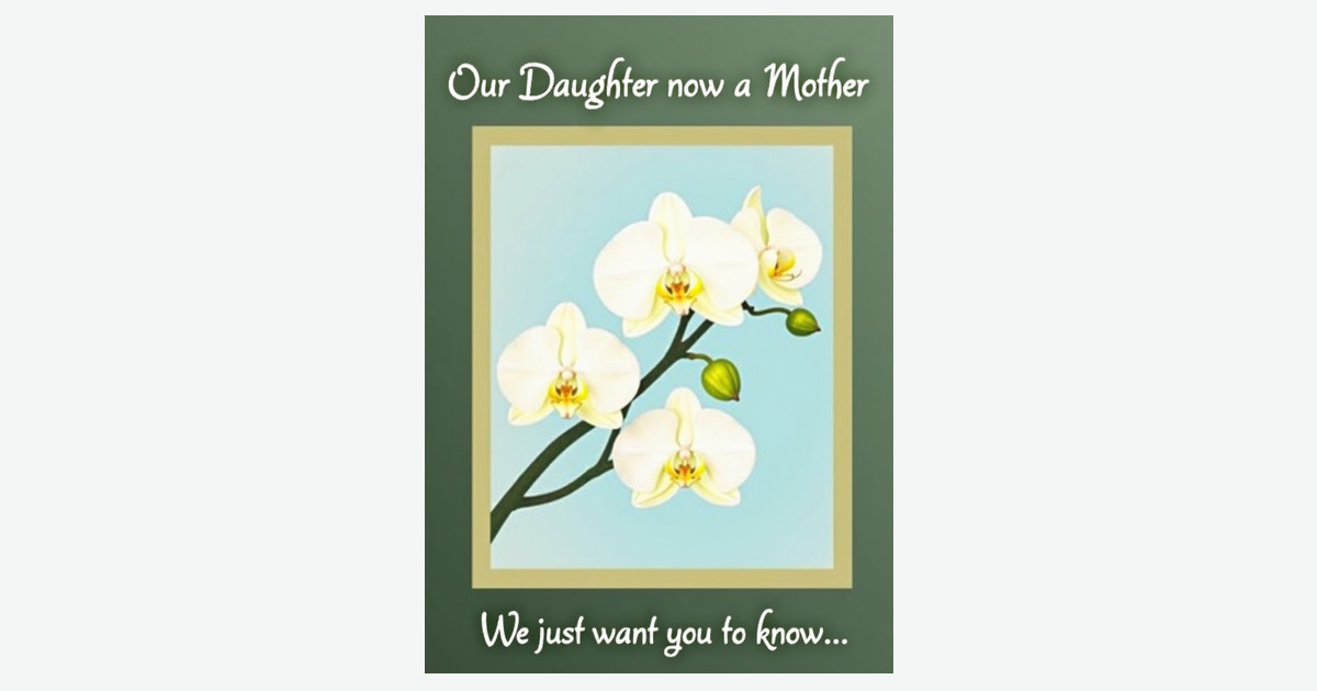 Orchid Mothers Day Celebration Card | Clever Studio Art