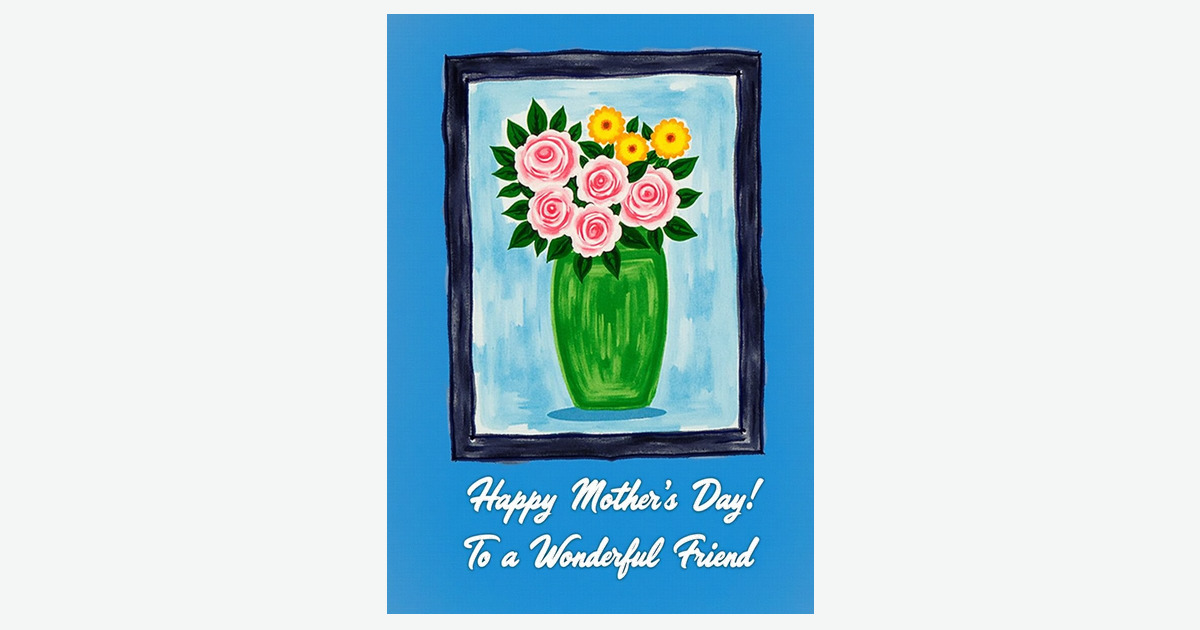 Painted Mothers Day Gift Card | Clever Studio Art