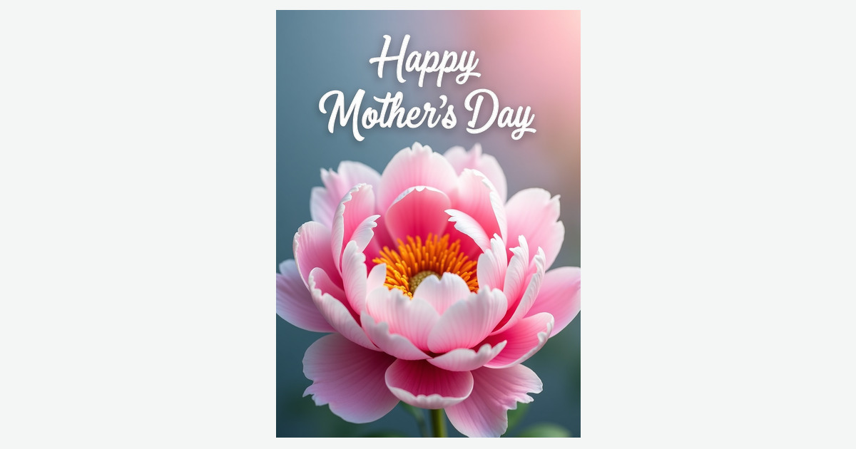 Painterly Floral Mothers Day Card | Clever Studio Art