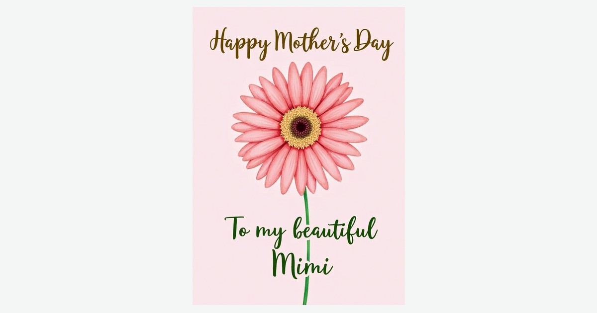 Painterly Flower Mothers Day Card | Clever Studio Art