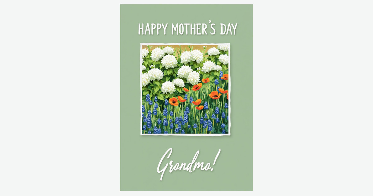 Painterly Mothers Day Blossom Card | Clever Studio Art