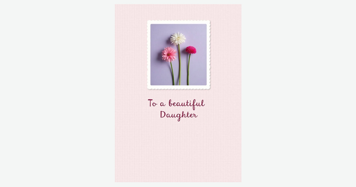 Pastel Daughter Mothers Day Card | Clever Studio Art