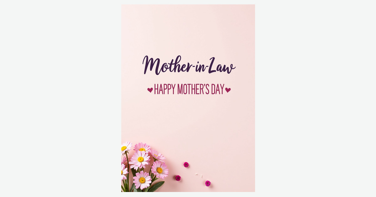 Pastel Pink Mother In Law Card | Clever Studio Art