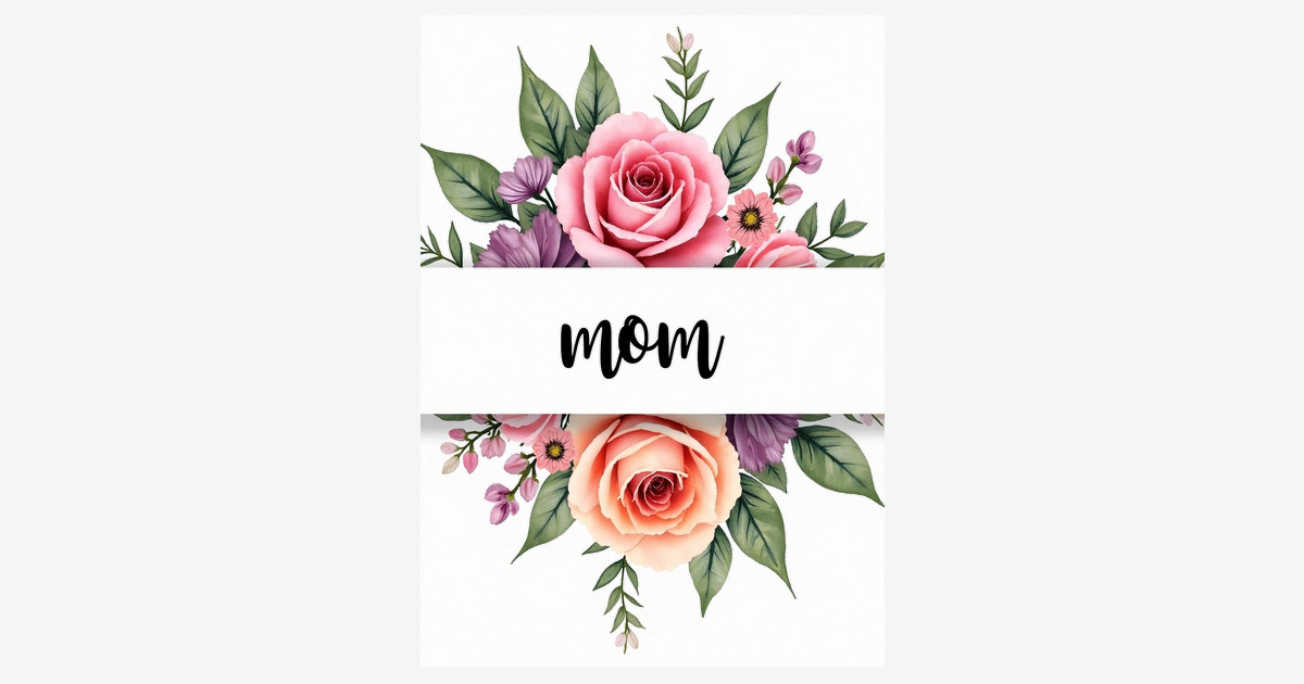 Peach Rose Mothers Loving Day Card | Clever Studio Art