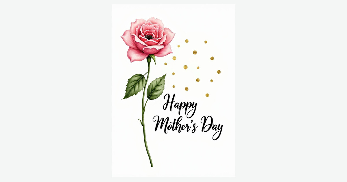 Pink Bloom Mothers Day Card | Clever Studio Art