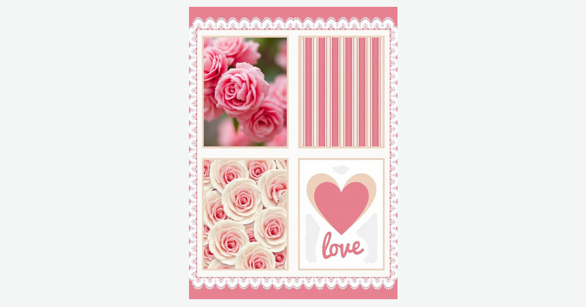 Pink Floral Love Mothers Day Card | Clever Studio Art