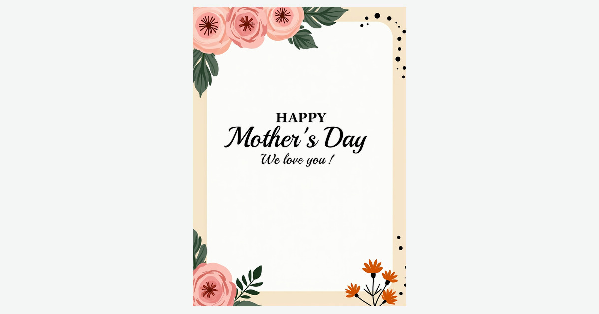 Pink Floral Mothers Card | Clever Studio Art
