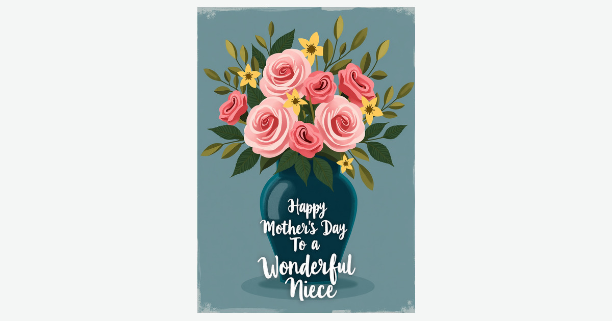 Pink Floral Mothers Love Card | Clever Studio Art