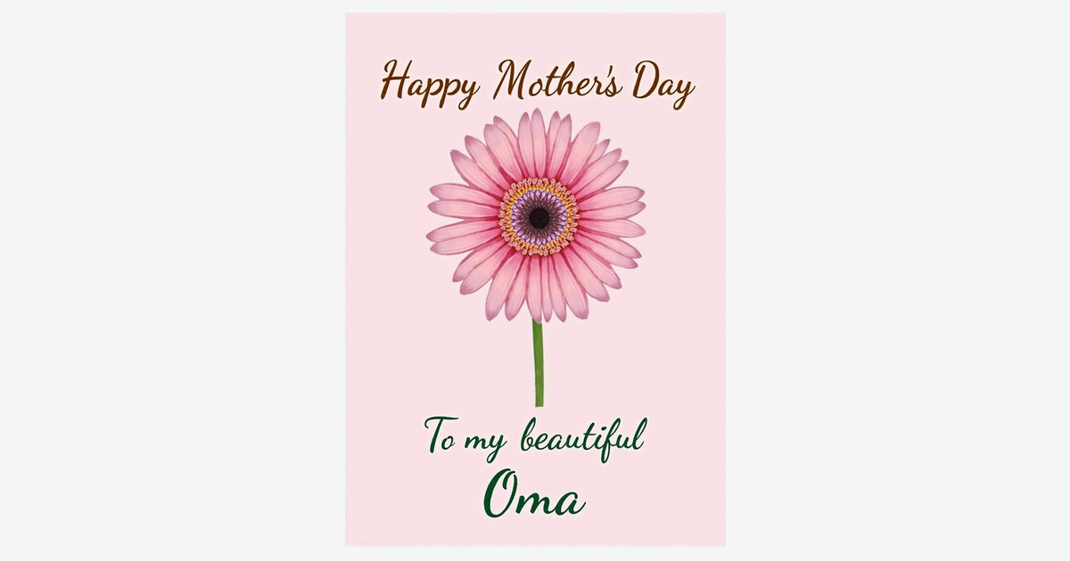 Pink Petals Mothers Day Bloom Card | Clever Studio Art