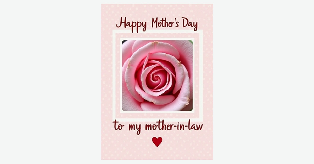 Pink Rose Tender Mothers Day Card | Clever Studio Art
