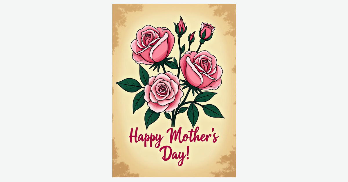 Rose Garden Mothers Day Card | Clever Studio Art