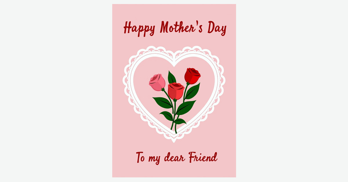 Rose Hued Mothers Day Art Card | Clever Studio Art