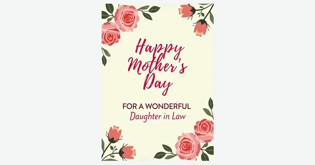 Rose Mothers Day Daughter In Law Card | Clever Studio Art