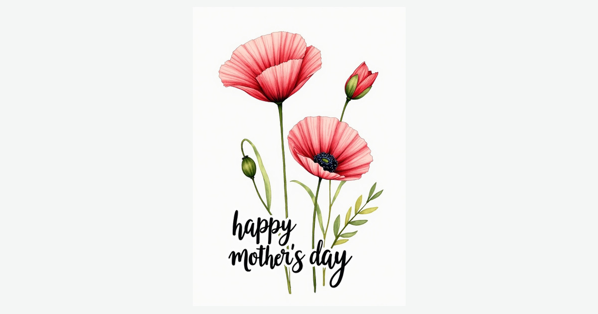 Rose Petal Mothers Day Card | Clever Studio Art