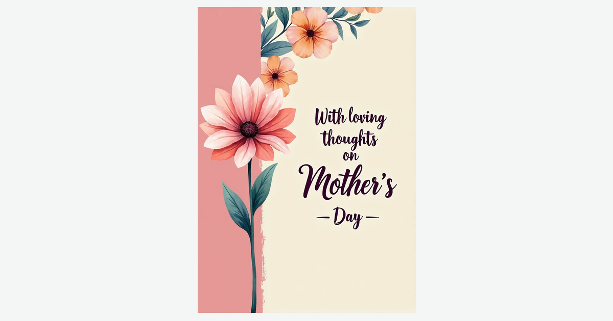 Rose Pink Mothers Day Card | Clever Studio Art