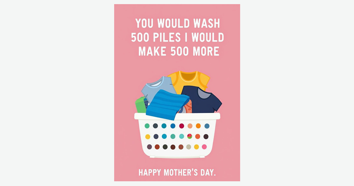 Rose Pink Mothers Day Chore Card | Clever Studio Art