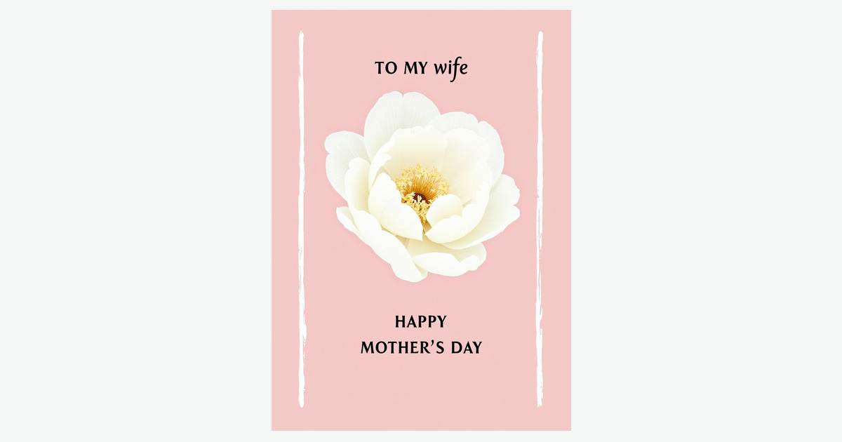 Rose Pink Mothers Day Love Card | Clever Studio Art