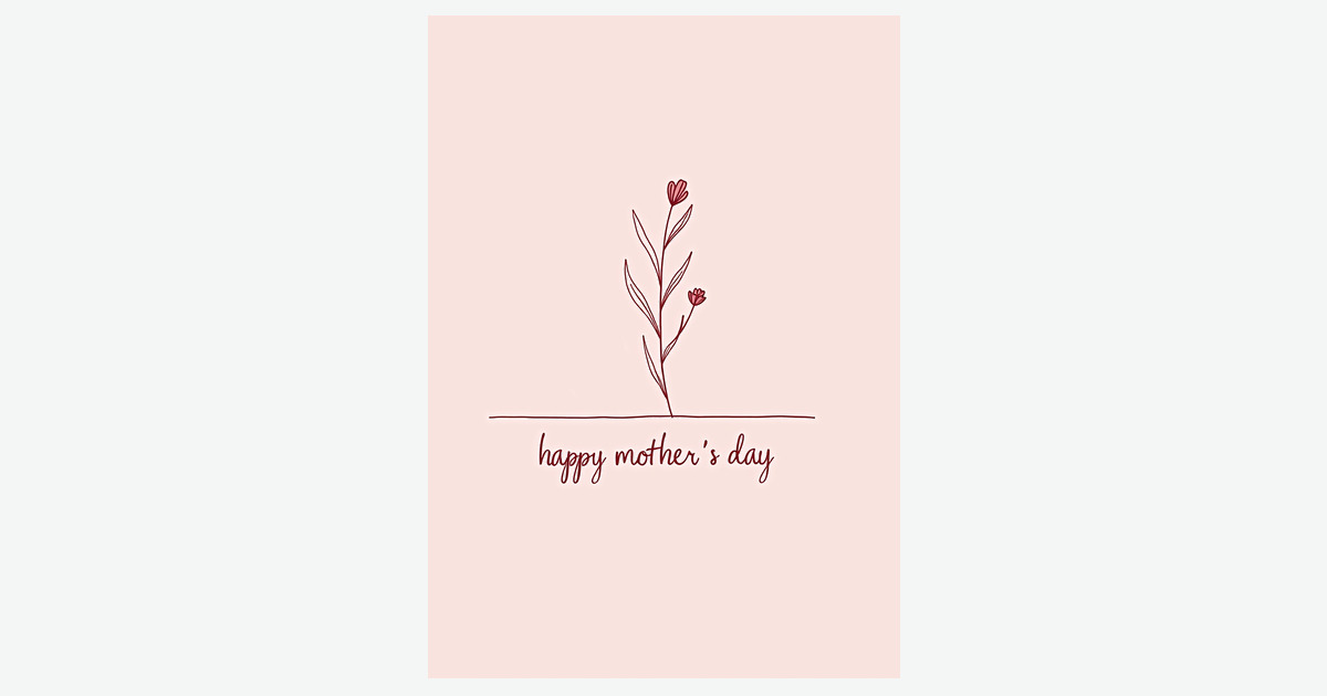 Rosy Floral Mothers Day Card | Clever Studio Art