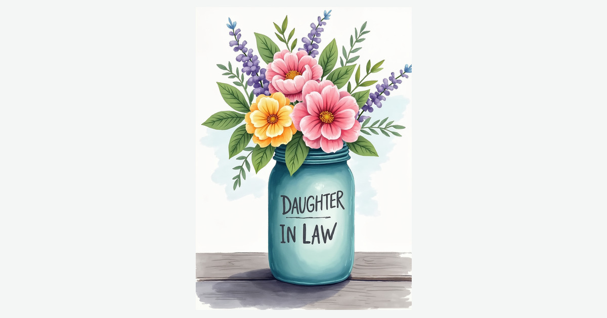 Rustic Daughter In Law Card | Clever Studio Art
