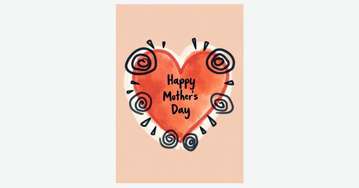 Rustic Heart Mothers Day Card | Clever Studio Art