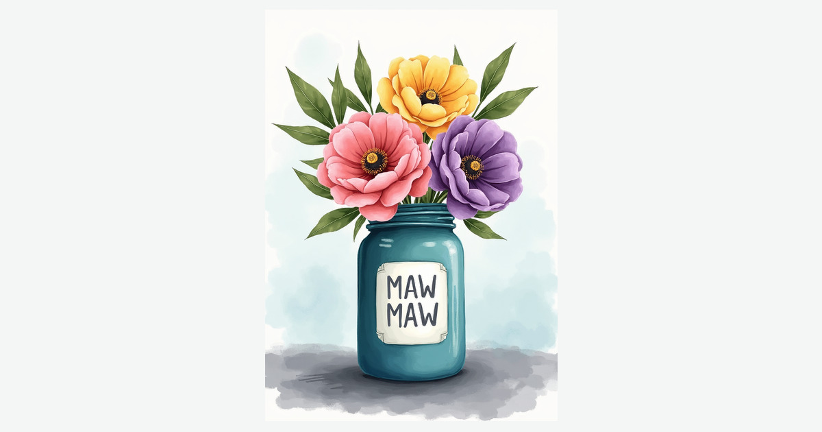 Rustic Mothers Day Floral Card | Clever Studio Art