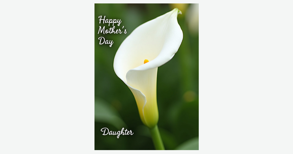 Serene Mothers Day Daughter Card | Clever Studio Art