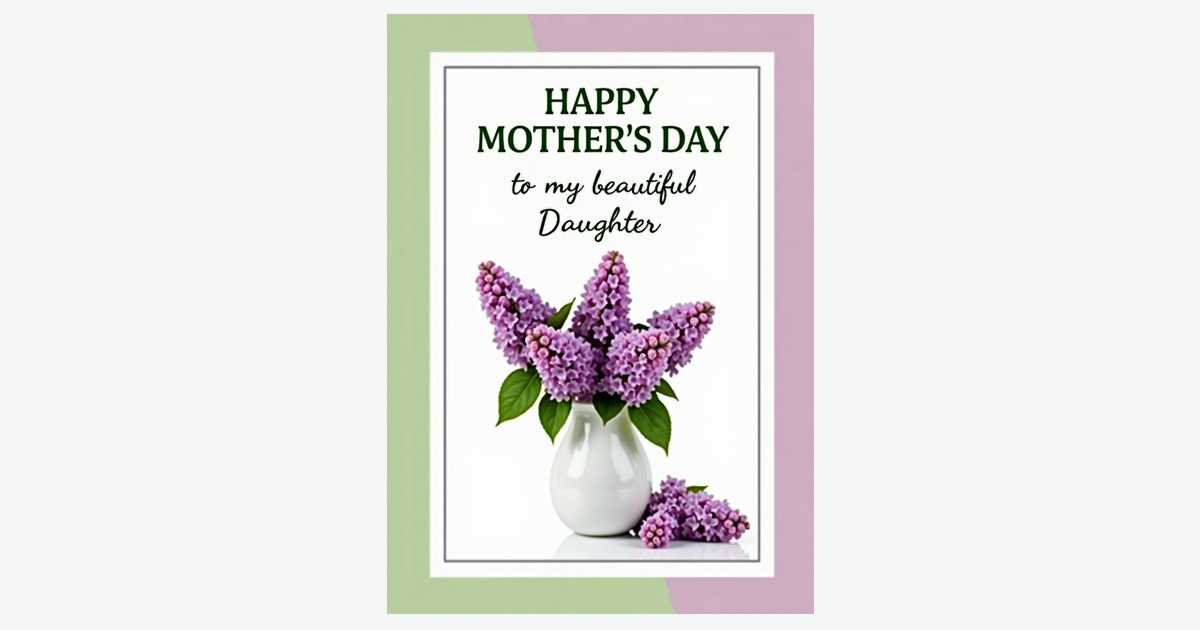 Serene Mothers Day Floral Card | Clever Studio Art