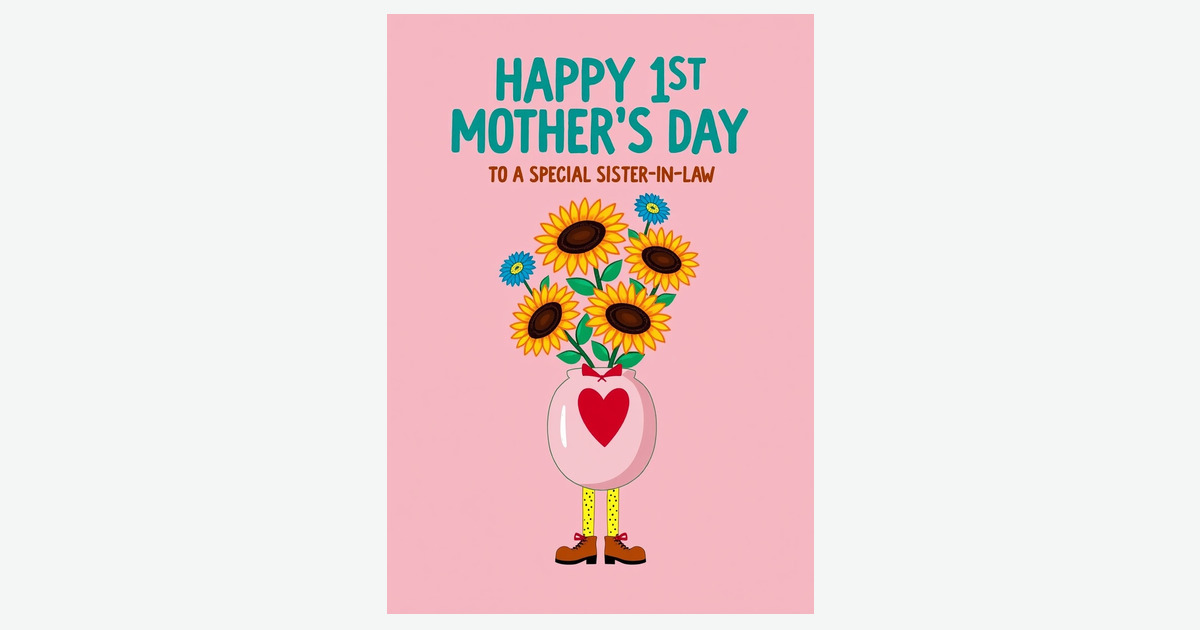 Sister In Law Floral Mothers Day Card | Clever Studio Art