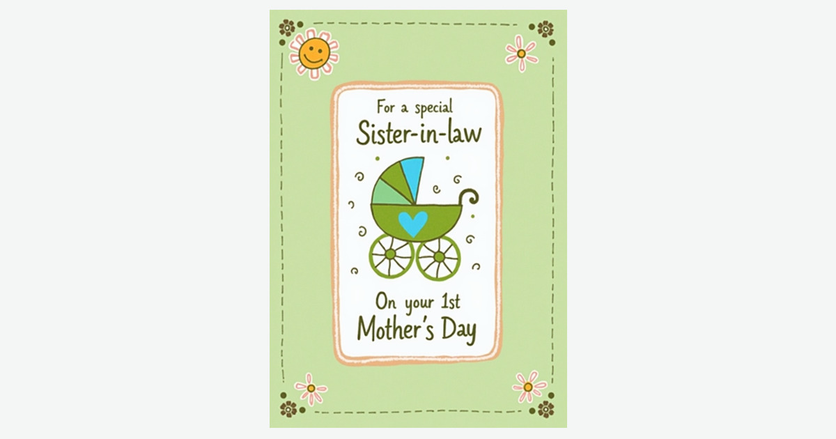 Sister In Law Mothers Day Art Card | Clever Studio Art