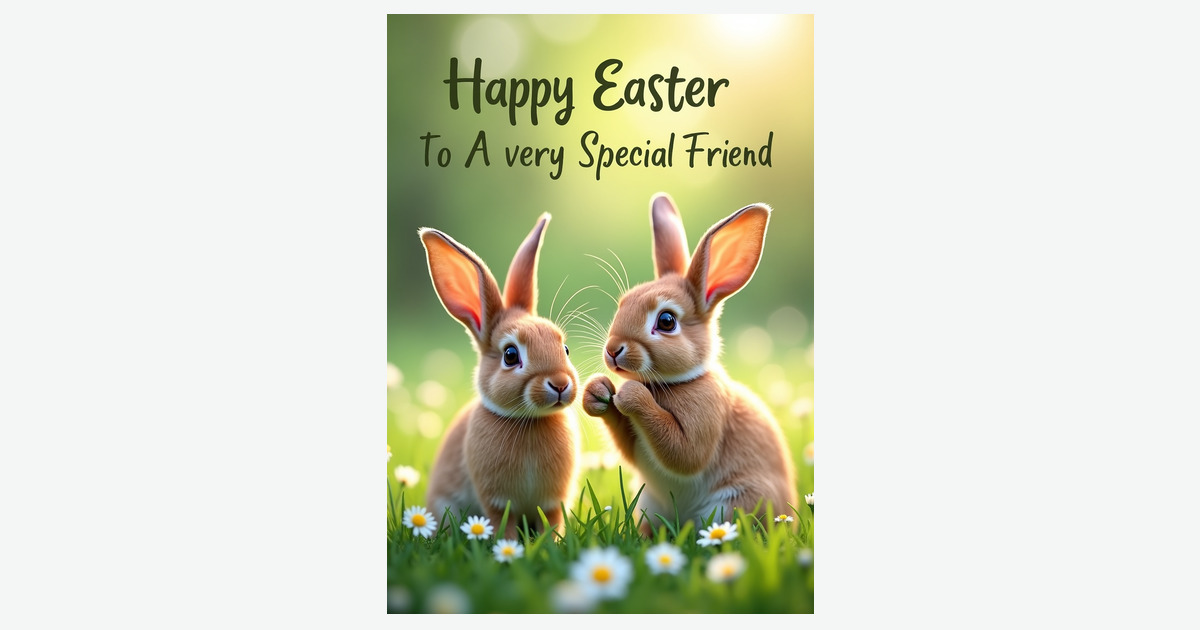 Spring Meadow Friend Card | Clever Studio Art