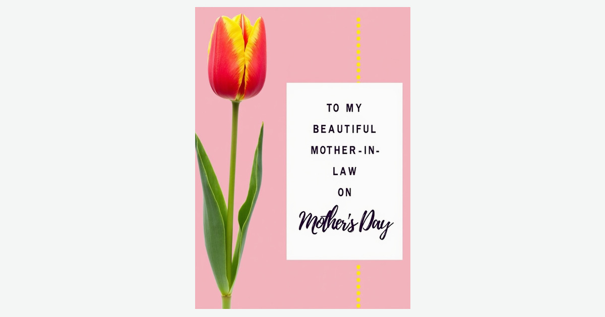 Striped Mother In Law Loving Card | Clever Studio Art
